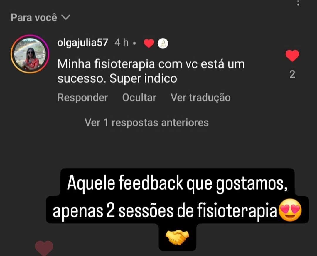 Espaço VT Fisioterapia em Vitória - Depoimento 5